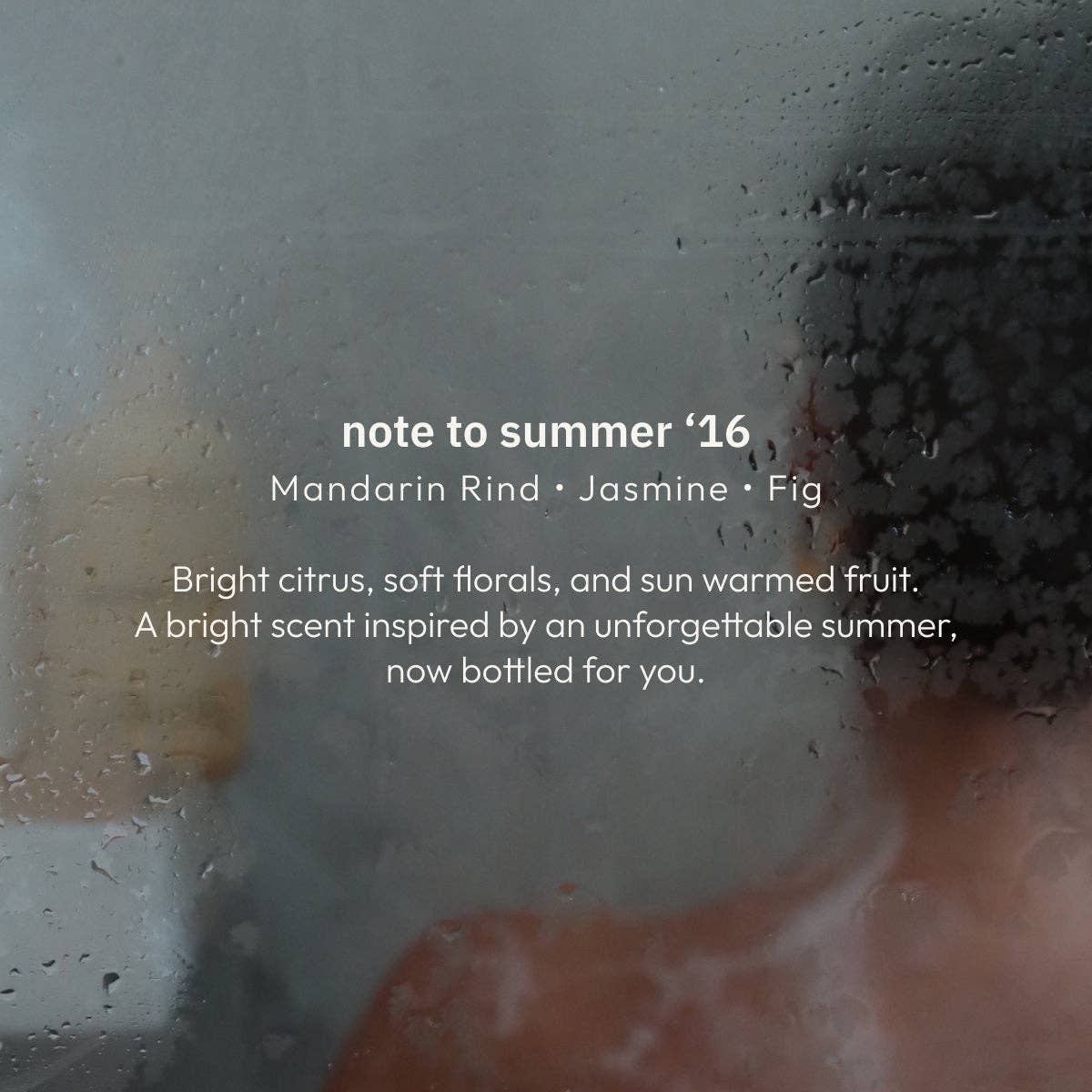 Sensorial Body Cleanser | note to summer '16