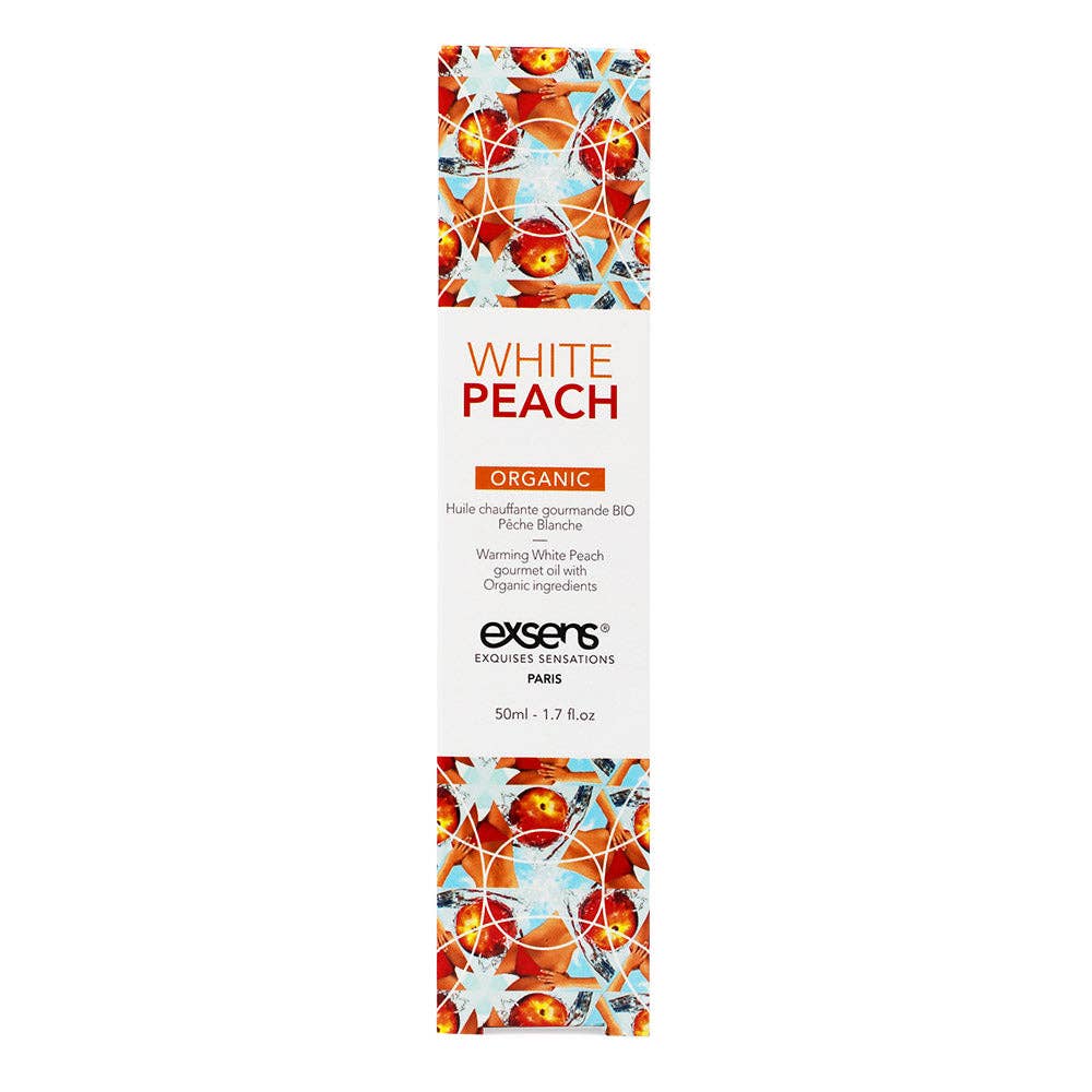 Organic White Peach Warming Intimate Massage Oil