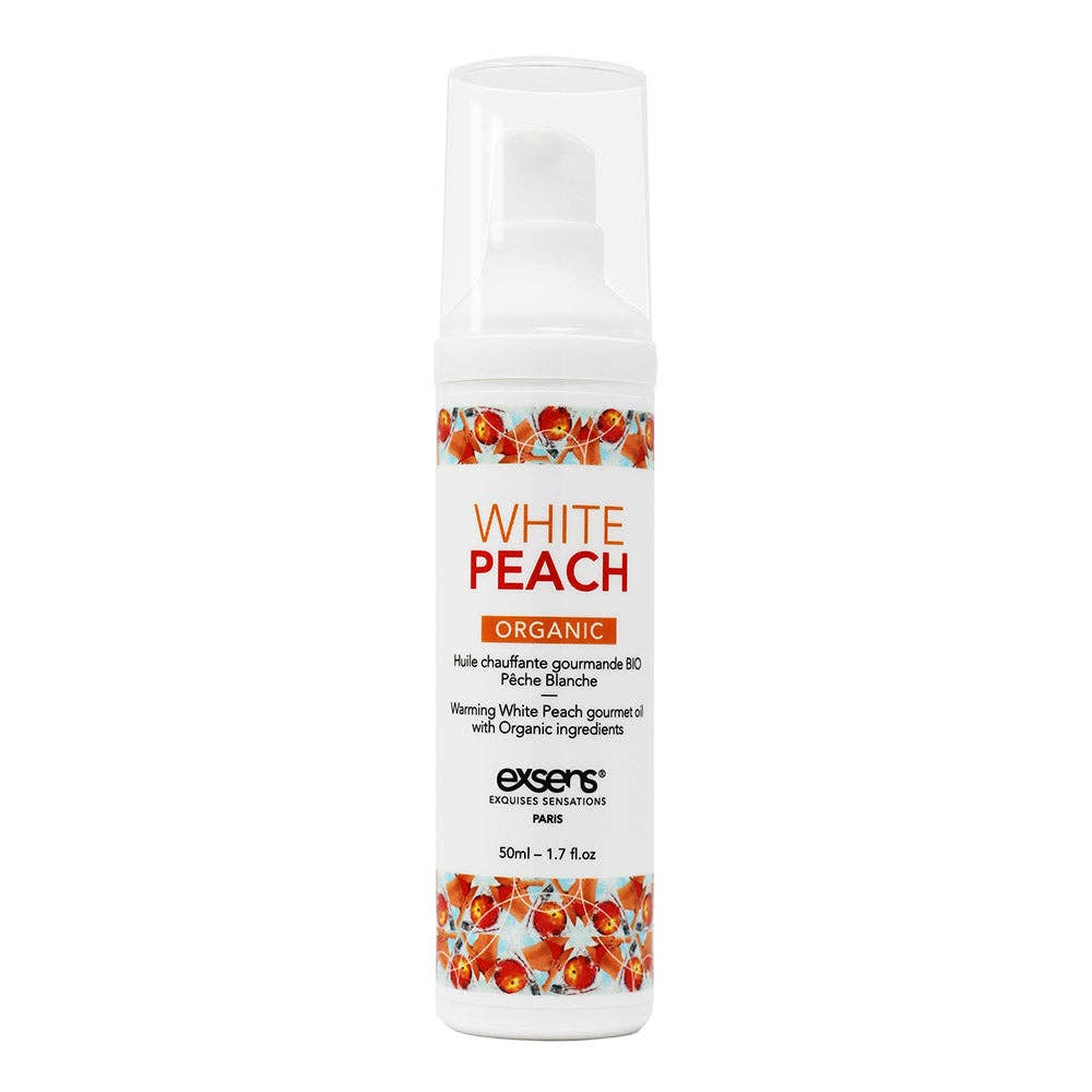 Organic White Peach Warming Intimate Massage Oil