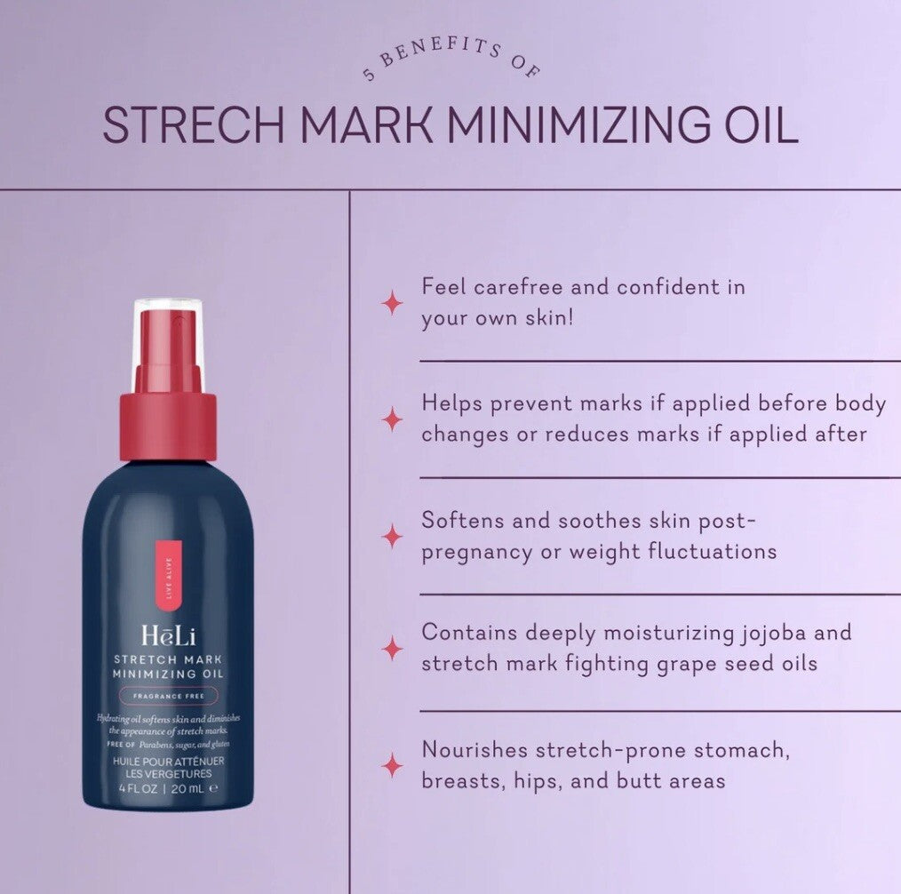 Stretch Mark Minimizing Oil