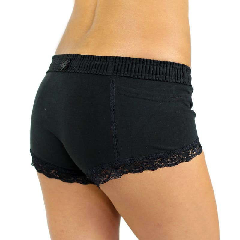 Black Boxer Brief With Foxers Band