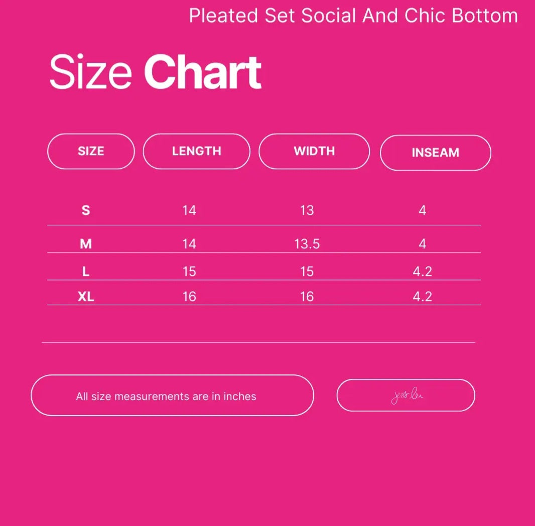 Social and Chic fitted set