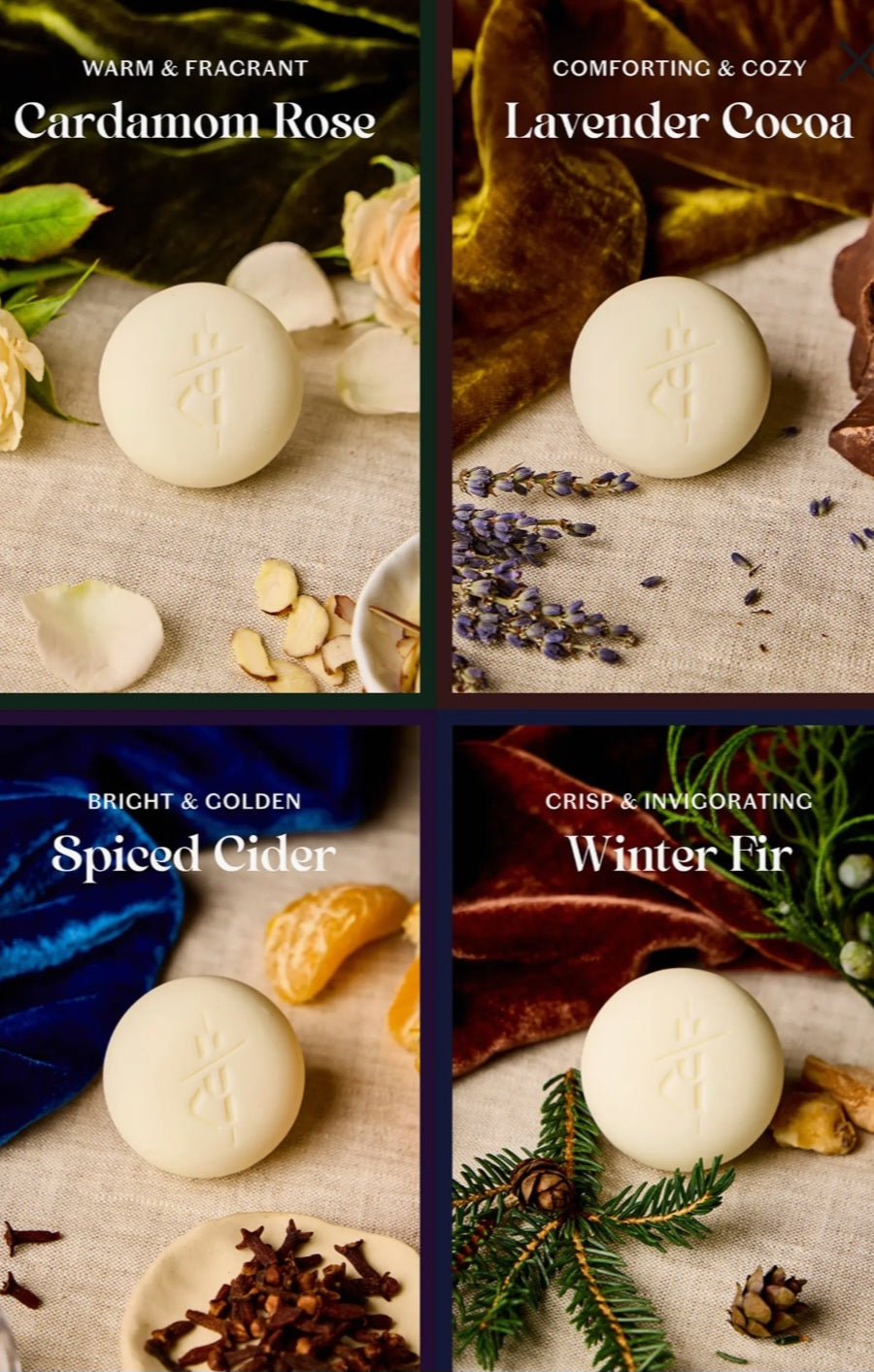 4 pack winter ritual lotion bar
