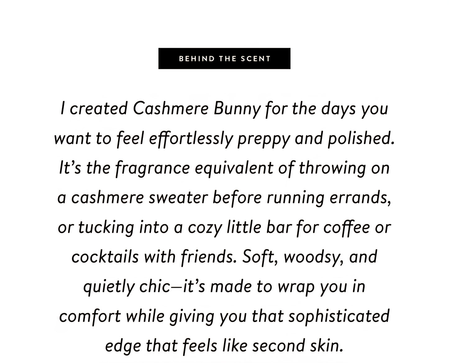Cashmere Bunny Perfume